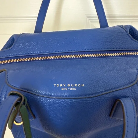 Tory Burch electric blue small Peri shoulder bag with removable strap - Picture 2 of 10